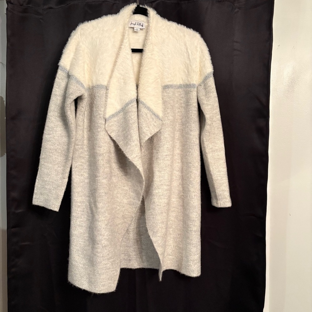 Joseph Ribkoff open front cardigan soft fuzzy warm - Picture 2 of 11